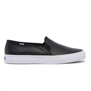 Keds Black Double Decker Slip-On Sneakers, Size 7